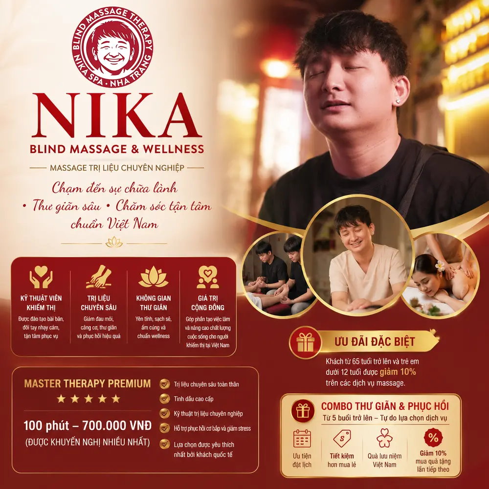Không gian NIKA SPA Nha Trang ấm áp và thư giãn