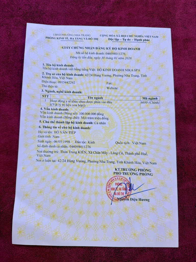 Giấy đăng ký kinh doanh
